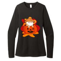 Pudgy Pumpkin Womens CVC Long Sleeve Shirt