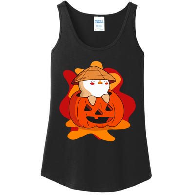 Pudgy Pumpkin Ladies Essential Tank