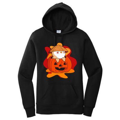 Pudgy Pumpkin Women's Pullover Hoodie