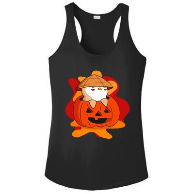 Pudgy Pumpkin Ladies PosiCharge Competitor Racerback Tank