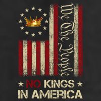 Patriotic Pro-Democracy Protest June 14 No Kings In America 7 Panel Mesh Trucker Snapback Hat
