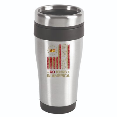 Patriotic Pro-Democracy Protest June 14 No Kings In America 16oz Travel Tumbler