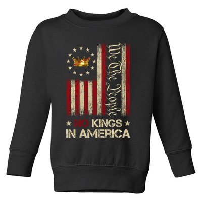 Patriotic Pro-Democracy Protest June 14 No Kings In America Toddler Sweatshirt