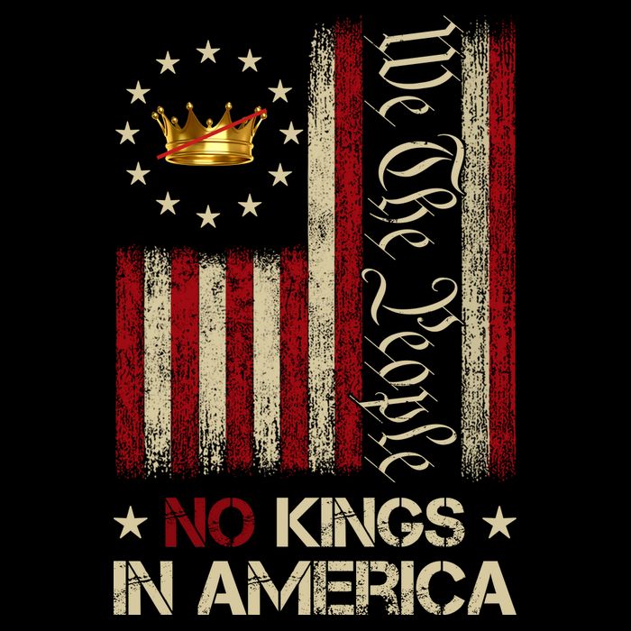 Patriotic Pro-Democracy Protest June 14 No Kings In America Womens T-Shirt