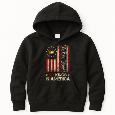 Patriotic Pro-Democracy Protest June 14 No Kings In America Kids Hoodie