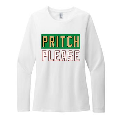 Pritch Please Womens CVC Long Sleeve Shirt