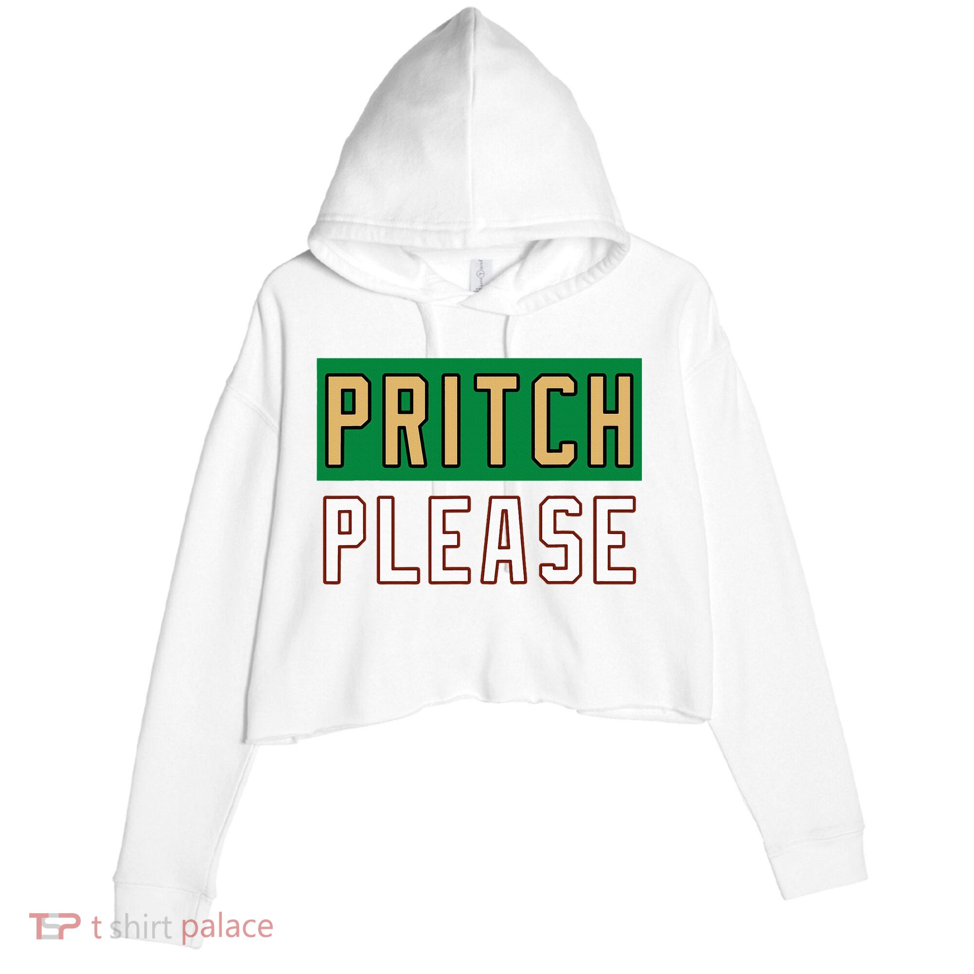 Pritch Please Crop Fleece Hoodie