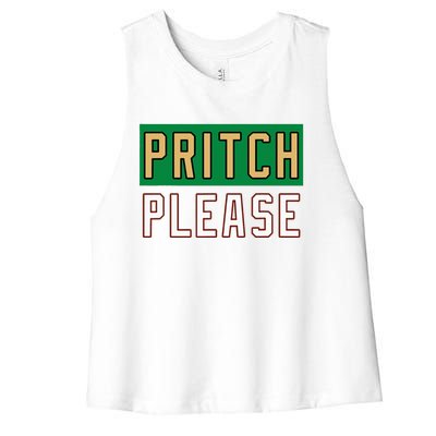 Pritch Please Women's Racerback Cropped Tank