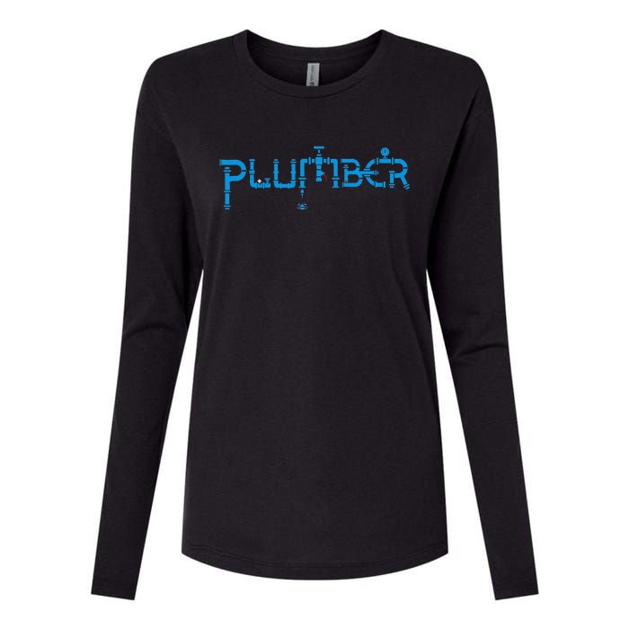 Plumbing Plumber Womens Cotton Relaxed Long Sleeve T-Shirt