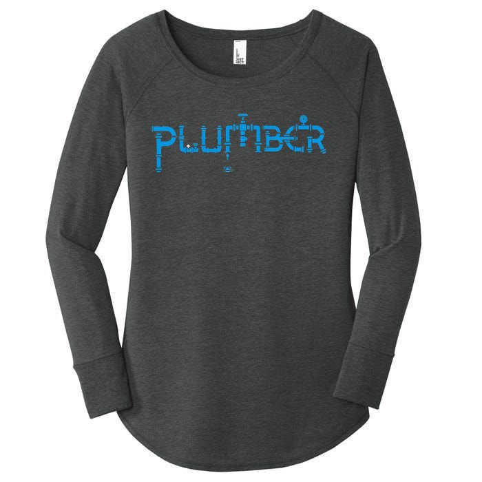 Plumbing Plumber Women's Perfect Tri Tunic Long Sleeve Shirt