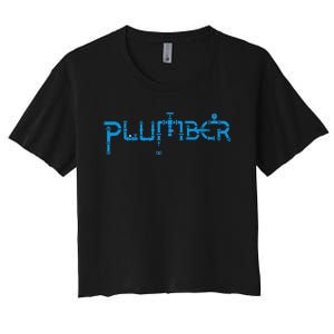 Plumbing Plumber Women's Crop Top Tee