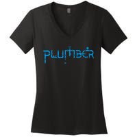 Plumbing Plumber Women's V-Neck T-Shirt