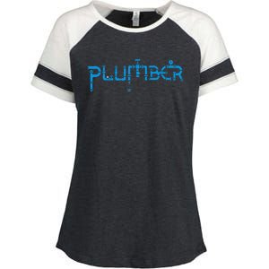 Plumbing Plumber Enza Ladies Jersey Colorblock Tee