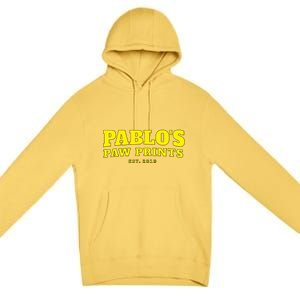 Pablo's Paw Prints, Men, Women Dog Lovers Premium Pullover Hoodie