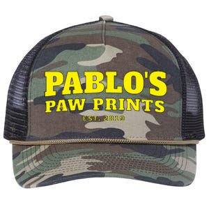 Pablo's Paw Prints, Men, Women Dog Lovers Retro Rope Trucker Hat Cap