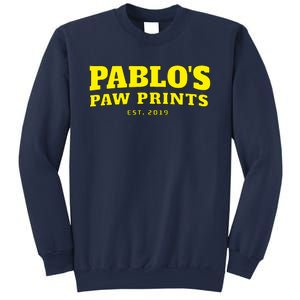 Pablo's Paw Prints, Men, Women Dog Lovers Sweatshirt