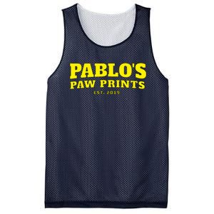 Pablo's Paw Prints, Men, Women Dog Lovers Mesh Reversible Basketball Jersey Tank