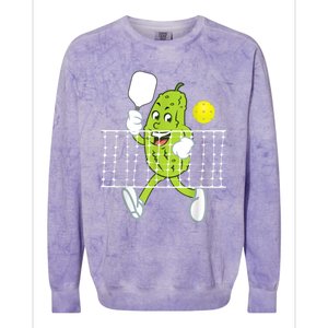 Pickle Playing Pickleball Funny Pickleball Paddleball Colorblast Crewneck Sweatshirt