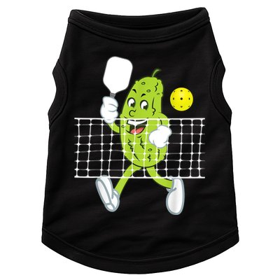Pickle Playing Pickleball Funny Pickleball Paddleball Doggie Tank