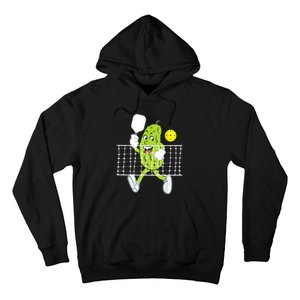 Pickle Playing Pickleball Funny Pickleball Paddleball Hoodie