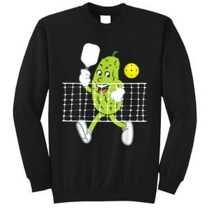 Pickle Playing Pickleball Funny Pickleball Paddleball Sweatshirt