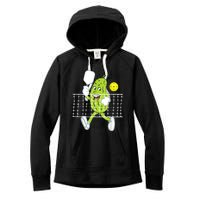 Pickle Playing Pickleball Funny Pickleball Paddleball Women's Fleece Hoodie