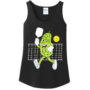 Pickle Playing Pickleball Funny Pickleball Paddleball Ladies Essential Tank