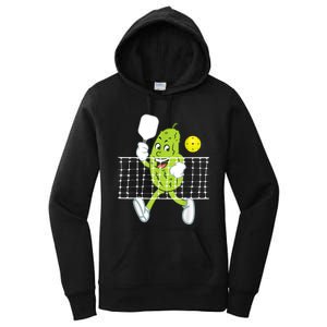 Pickle Playing Pickleball Funny Pickleball Paddleball Women's Pullover Hoodie