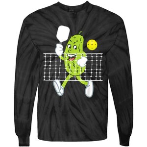 Pickle Playing Pickleball Funny Pickleball Paddleball Tie-Dye Long Sleeve Shirt