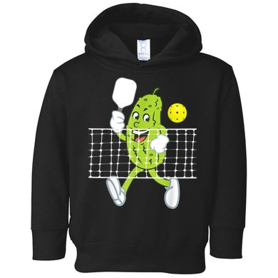 Pickle Playing Pickleball Funny Pickleball Paddleball Toddler Hoodie