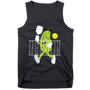 Pickle Playing Pickleball Funny Pickleball Paddleball Tank Top