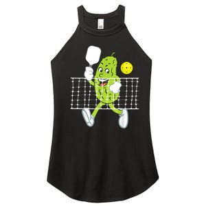 Pickle Playing Pickleball Funny Pickleball Paddleball Women's Perfect Tri Rocker Tank