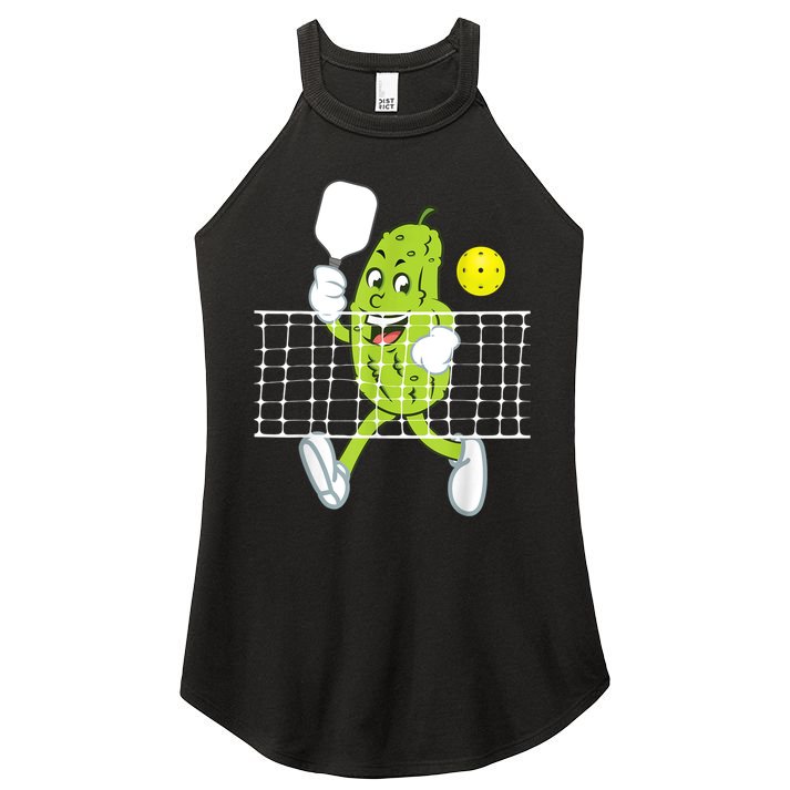 Pickle Playing Pickleball Funny Pickleball Paddleball Women's Perfect Tri Rocker Tank