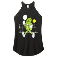 Pickle Playing Pickleball Funny Pickleball Paddleball Women's Perfect Tri Rocker Tank