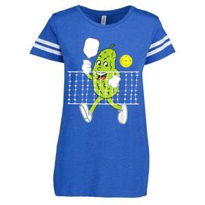 Pickle Playing Pickleball Funny Pickleball Paddleball Enza Ladies Jersey Football T-Shirt