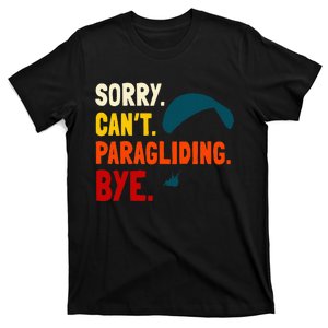 Paragliding Parachute Paragliders Paramotor Skydiving T-Shirt