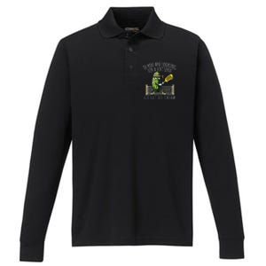 Pickleball Player Paddleball Lover Performance Long Sleeve Polo