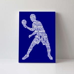 Ping Pong Player Table Tennis Cool Gift Canvas