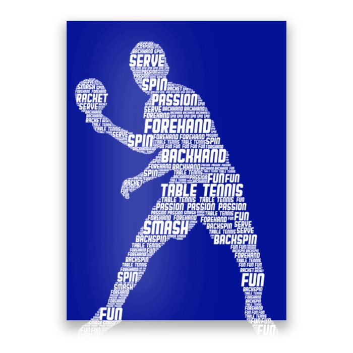 Ping Pong Player Table Tennis Cool Gift Poster