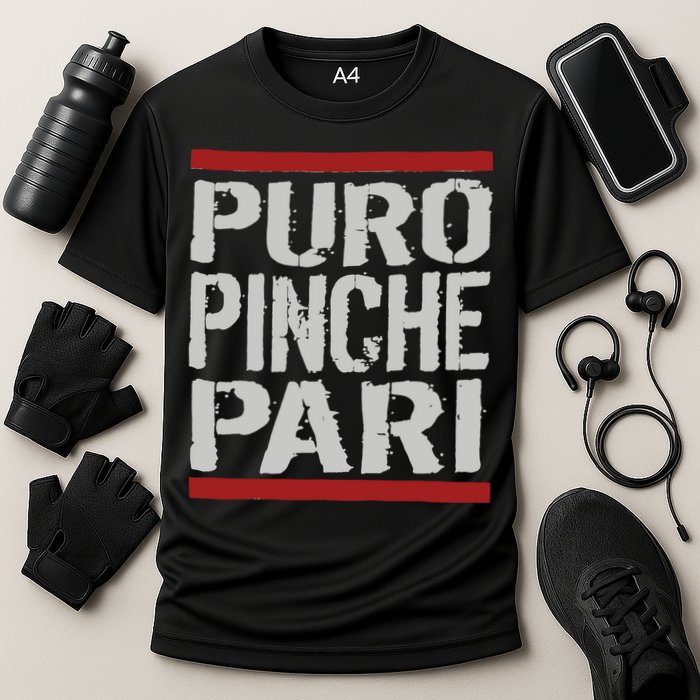 Puro Pinche Pari Funny Cooling Performance Crew T-Shirt