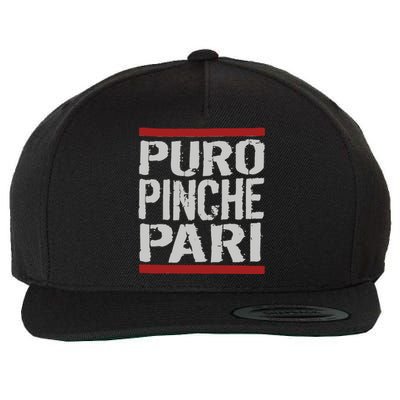 Puro Pinche Pari Funny Wool Snapback Cap