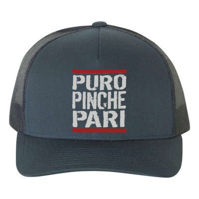 Puro Pinche Pari Funny Yupoong Adult 5-Panel Trucker Hat