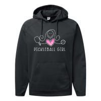 Pickleball Pickleball Pickleball Lover Performance Fleece Hoodie