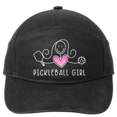 Pickleball Pickleball Pickleball Lover 7-Panel Snapback Hat