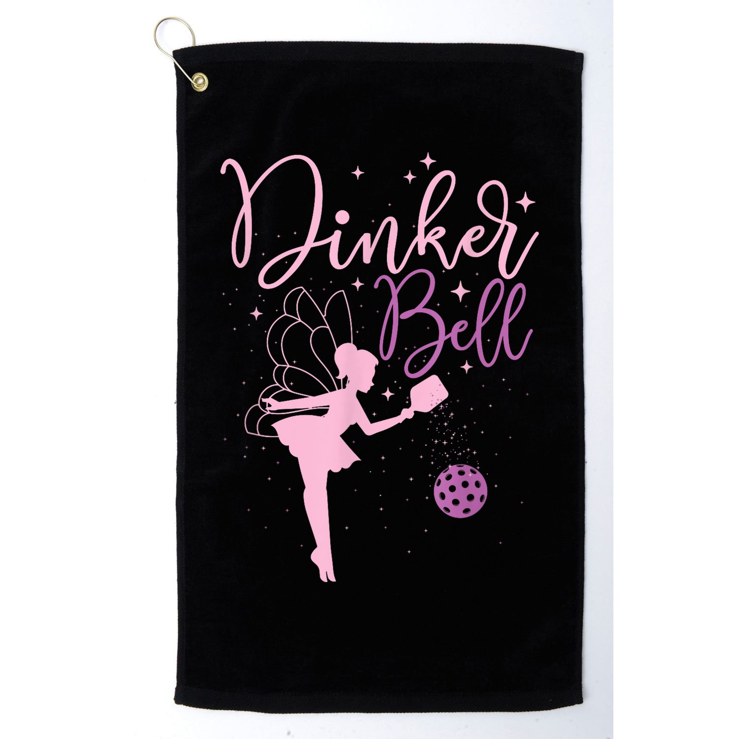 Pickleball Player Pickleballers Sports Lover Dinker Bell Gift For Girl Golf Towel