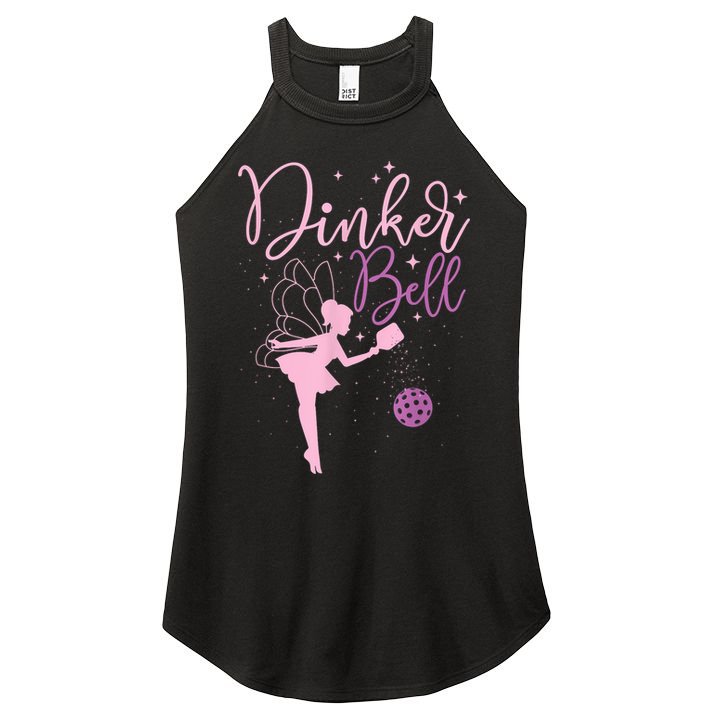Pickleball Player Pickleballers Sports Lover Dinker Bell Gift For Girl Women's Perfect Tri Rocker Tank