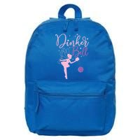 Pickleball Player Pickleballers Sports Lover Dinker Bell Gift For Girl 16 in Basic Backpack