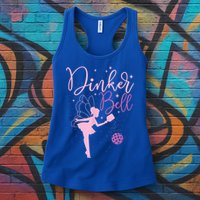 Pickleball Player Pickleballers Sports Lover Dinker Bell Gift For Girl Womens Tank Top