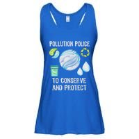 Pollution Police Protect And Clean Our Environt Cool Gift Ladies Essential Flowy Tank