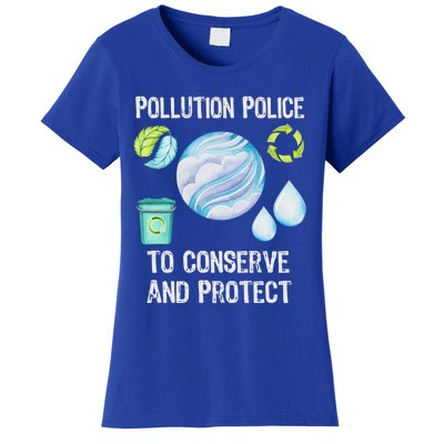 Pollution Police Protect And Clean Our Environt Cool Gift Women's T-Shirt